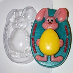 форма пластиковая Кролик с яйцом