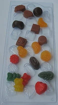 Форма пластиковая конфетное ассорти
