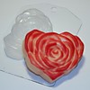 Форма пластиковая       Сердце-роза