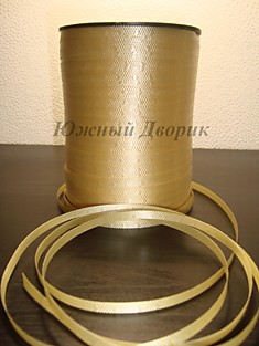 Лента декоративная кремовая с тиснением, 1 м